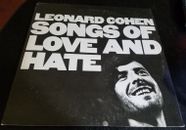 33RPM Columbia Leonard Cohen - Songs Of Love And Hate, above average E- or V+