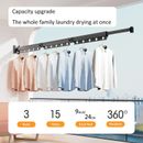 Aluminum Alloy Folding Drying Rack, Clothes Drying Rack,  Wall-mounted Collapsib
