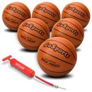 GoSports kids Indoor/Outdoor Rubber Basketballs - Size 6 in Orange | 29.5" x 29.5" x 29.5 | Wayfair BALLS-BB-RUBBER-7-6
