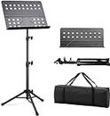 MUSTANG Orchestral Music Stand with Carry Cover And Folding Plate
