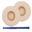 Solo 2/3 Wireless Earpads Replacement Protein Leather & Memory Foam Ear Cushion Cover Compatible with Solo 2.0 Solo3 Wireless On-Ear Headphones (Silk Satin Gold)