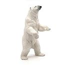 Papo-Standing Polar Bear Tiere Figura, Liso, Color 50172
