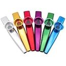 6PCS Metal Kazoo Musical Instruments Multipack Kazoo Sets for Kids and Adults Mini Musical Instrument