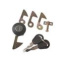 balikha Motorcycle Rear Trunk Lock Accessories Parts Rear Trunk Case Lock Universal with 2 Keys Sturdy Tail Box Lock for Scooter Motorbike