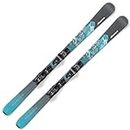 Nordica Women's Wild Belle 78 CA Stable Durable Maneuverable All Mountain Alpine Snow Skis with TP2 Compact 10 FDT Bindings, Anthrazite - Aqua, 156