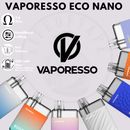 VAPORESSO ECO NANO E-Zigarette E-Shisha I 1000mAh Pod System Kit I Starter Vape