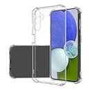 A Accessories kart for Samsung A15 5G Back Case Cover Clear Transparent Reinforced Corners TPU Shock-Absorption Flexible Cell Phone Cover for Samsung A15 5G - Transparent
