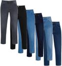 PIERRE CARDIN PLAIN Mens Long Jeans Pants Blue Black Straight Fit Straight