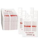 New Large 21 x 6.5 x 11.5 "Thank You" T-Shirt Plastic Grocery Shopping Bags-1000