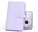 FotoCart 108 Pockets Mini Film Photo Album Book for Mini LiPlay 12 11 9 8 7s 70 90 Link Instant Camera 3 Inch Instant Mini Film Picture Name Card Holder (Lilac Purple)