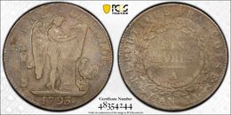 1793 A French Revolution 6 Livres PCGS VF Corrosion Removed 
