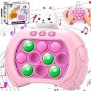 Gioco Quick Push Bubbles, Bubble Sensory Fidget Toy, Light Up Pattern Popping Pulsante Puzzle Pop Game, Whack-A-Mole Play Game Toy Regalo per Bambini e Adulti (Coniglio)