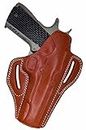 1911 Holster - OWB 1911 Holster 5 inch - 1911 Pancake Leather Holster - fits All 1911 Models with 5" Barrels - for Colt Kimber Ruger Taurus Springfield Browning CZ Remington Sig Armscor Norinco etc.