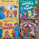 4 BERENSTAIN BEARS by STAN & JAN: TROUBLE AT SCHOOL,VACATION,BAD HABIT+ ~S/C~VGC