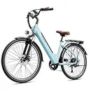 Heybike Cityscape 2.0 Electric Bike for Adults with 750W Motor Peak,468Wh Removable Battery and up to 50Miles 24MPH,UL Certified 26" Electric Commuter Bike with 7-Speed and Front Suspension.