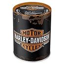 Nostalgic-Art Tirelire rétro, Harley-Davidson Genuine Logo – Idée de Cadeau pour Fans de Moto, Boîte à Billets en métal, Tire-Lire en Fer-Blanc, 1 l