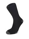 Snugpak Merino Wool Socks WGTE - Durable & Lightweight Thermal Socks with Terry Loop Cushioning - Breathable, Moisture-Wicking with Anti-Blister Design for Extended Use - 6-9 - Black