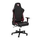 RESPAWN, Black/Red 110 Faze Clan Gaming Chair with Lumbar Support, Recline/Tilt Tension Controls, 275lb Max Weight, with Wheels for Computer/Desk/Office