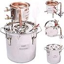 Fayelong New 3 Gal 12 litres Copper Alcohol Wine Moonshine Still Spirits Boiler Water Oil Brewing Whisky Distiller Kit