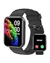RUIMEN Smart Watches for Men Women (Answer/Make Calls) Compatible with iPhone/Android Phones, 1.85" HD Screen Fitness Tracker Heart Rate Monitor 100+ Sports Tracker Watch Waterproof (Black)