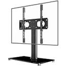 suptek Universal Cantilever Table Top Pedestal TV Stand with Bracket for 17"-55" TVs Holds 40kg Max. VESA 400x400mm Height Adjustable Mount TS001-02