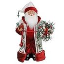 Karen Didion Originals Winter Serenity Santa Figurine, 17 Inches - Handmade Christmas Holiday Home Decorations and Collectibles