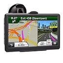 GPS Navigation for Car, 2022 Map 7 inch Touch Screen Car GPS, Voice Turn Direction Guidance, Support Speed and Red Light Warning, Pre-Installed North America Lifetime map Free Update