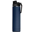 ORCA Hydra 22oz | Insulated, Stainless Steel Water Bottle with Powder Coat Finish & Silicone Grip Whale Tale Handle, Dishwasher Safe Sports Bottle — Navy