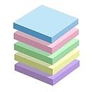500pcs Sticky Notes Self-Stick Notes Set Colours Super Sticky Notes Pastel 76mm X 76mm Office Supplies Stationary for Studying & to Do Lists 100 Sheets/Pad 5 Colors