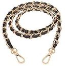 Purse Chain Strap Crossbody Bag Chains Strap Handbag Shoulder Bag Chain Replacement Leather Chain Straps 47.2"