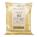 Chocolate blanco en gotas Callebaut 28% bolsa de 400 gramos