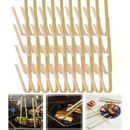 20pcs Mini Bamboo Tongs Toast Tongs Disposable Wooden Cooking Tongs Bamboo Cooking Utensils For Restaurant Cooking Toast Bread Pickles Tea Supplies