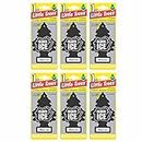 LITTLE TREES 6 Black Ice Scent Air Freshener Car Auto Pack Home Hanging Office