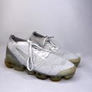Nike Shoes | Nike Air Vapormax Flyknit 3 Womans 9.5 Mens 8 Running Shoes Pure Platinum | Color: White | Size: 9.5