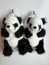New Happy Animal Feet Slippers Panda Bear Adult L Large (9 - 10) NWOT Adorable!