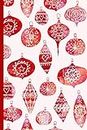 Notes: A Blank Sketchbook with Watercolor Retro Christmas Ornaments Cover Art