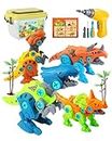 Dinosaur Toys for 3 4 5 6 7 8 9 Year Old Boys Girls Operation Games Take Apart Dinosaur Gifts With Storage Box Electric Drill for Toys for Boys Dinosaur Birthday Christmas Educational Gift Kids Toys
