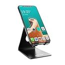Portronics MODESK Universal Mobile Holder Stand with Metal Body, Anti Skid Design, Light Weight for All Smartphones, Tablets, Kindle, iPad(Black)
