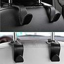 AIFUDA 4 Stück Autositz-Kopfstützen-Haken Aufhänger Aufbewahrung Organizer Uiversal für Geldbörse, Lebensmitteltasche, Handtasche, Wasserflasche