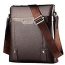 shophere Luxury Brand Leather Men Bag Casual Business Messenger Bag For Cross body Bag Male Shoulder Bags bolsas Large Capacity Leather Sling Messenger Bag