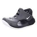 NIKE Boy's Sunray Protect 3 Trainers, Black White, 2 US