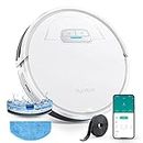 HONITURE Robot Vacuums and Mop, 3-in-1 Robotic Vacuum Cleaner, 4000pa, Ultra-Slim, 150 Min Runtime, Quiet, App&Remote&Voice Control, Works with Alexa, Ideal for Pet Hair and Carpet(G20)