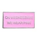 GuDeKe Mean Girls On Wednesdays We Wear Pink Pins Enamel Lapel Movie Bridesmaid Gift, enamel