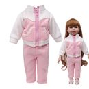 For 18 Inch American Girl Doll Sportswear Set Clothes Accessory Toy Fashion Gift