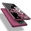 X-level Funda para Samsung Galaxy S20 Ultra, Suave TPU Gel Silicona Ultra Fina Anti-Arañazos y Protección a Bordes Funda Phone Case para Samsung Galaxy S20 Ultra 5G - Vino Rojo