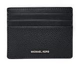 Michael Kors Men's Cooper Tall Card Case Leather Wallet, BLACK, One Size, 36f9lcod2l