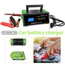 400W 12/24V 25A Car Battery Charger Smart Pulse Repair Car Truck Boat Motorcycle