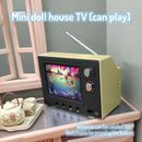 1:12 Dollhouse Miniature TV Playable Video Television Home Appliances Decor Toy