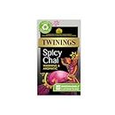 Twinings Spicy Chai Tea Warming & Aromatic Black Tea Spices of Cinnamon, Clove & Ginger with Assam Tea Base, 40 Biodegradable Tea Bags