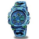 cofuo Kids Waterproof Electronic Military Army Digital Sports Watches with Alarm Stopwatch (Camouflage, Ages 5-15)